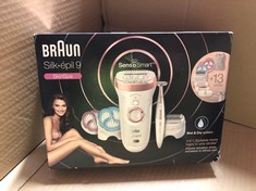 BRAUN SILK-ÉPIL 9 EPILATOR FOR LONG-LASTING HAIR REMOVAL WITH ELECTRIC SHAVER & TRIMMER, BIKINI TRIMMER & EXFOLIATOR, 100% WATERPROOF, UK 2 PIN PLUG, 9-980, ROSE GOLD.: LOCATION - G