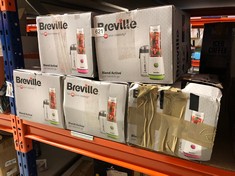 QUANTITY OF KITCHEN & APPLIANCES ITEMS TO INCLUDE BREVILLE BLEND ACTIVE PERSONAL BLENDER & SMOOTHIE MAKER | 350W | 2 PORTABLE BLEND ACTIVE BOTTLES (600ML) | LEAK PROOF LIDS | WHITE & GREEN [VBL246]: