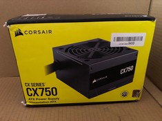 CORSAIR CX750 80 PLUS BRONZE NON MODULAR LOW-NOISE ATX 750 WATT POWER SUPPLY - UK - BLACK.: LOCATION - G