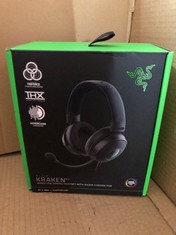 RAZER KRAKEN V3 - WIRED USB GAMING HEADSET WITH RAZER CHROMA RGB (TRIFORCE 50MM DRIVERS, THX SPATIAL AUDIO, HYPERCLEAR CARDIOID MIC, CHROMA RGB) BLACK.: LOCATION - G