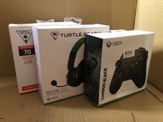 QUANTITY OF  ITEMS TO INCLUDE TURTLE BEACH RECON 50X GAMING HEADSET FOR XBOX SERIES X|S, XBOX ONE, PS5, PS4, NINTENDO SWITCH, & PC: LOCATION - G