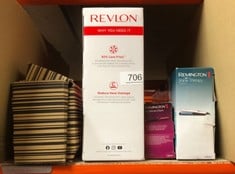 QUANTITY OF HEALTH & BEAUTY ITEMS TO INCLUDE REVLON ONE-STEP HAIR DRYER AND VOLUMIZER FOR MID TO LONG HAIR (ONE-STEP, 2-IN-1 STYLING TOOL, IONIC AND CERAMIC TECHNOLOGY, UNIQUE OVAL DESIGN) RVDR5222: