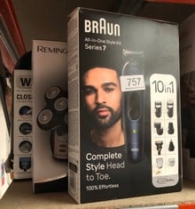 QUANTITY OF HEALTH & BEAUTY ITEMS TO INCLUDE BRAUN ALL-IN-ONE STYLE KIT SERIES 7 MGK 7410, 10-IN-1 KIT FOR BEARD TRIMMER, HAIR, MANSCAPING: LOCATION - I