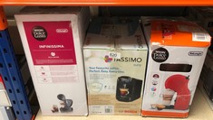 QUANTITY OF KITCHEN & APPLIANCES ITEMS TO INCLUDE NESCAFÉ DOLCE GUSTO DELONGHI PICCOLO XS POD CAPSULE COFFEE MACHINE, ESPRESSO, CAPPUCCINO AND MORE, EDG210.R,0.8 LITERS, RED AND BLACK EDG 210.R: LOCA