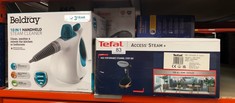 QUANTITY OF KITCHEN & APPLIANCES ITEMS TO INCLUDE TEFAL ACCESS STEAM+ HANDHELD CLOTHES STEAMER, NO IRONING BOARD NEEDED, 2 STEAM LEVELS, SANITISING STEAM, BLACK & ROSE GOLD, DT8103: LOCATION - A