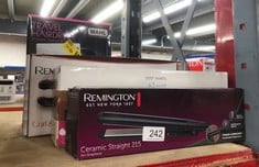 QUANTITY OF HEALTH & BEAUTY ITEMS TO INCLUDE REMINGTON SLIM HAIR STRAIGHTENER WITH CERAMIC COATING - 110MM FLOATING PLATES, 215°C, FAST 30 SECOND HEAT UP, WORLDWIDE VOLTAGE FOR TRAVEL, AUTO SHUT OFF,