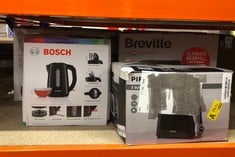 QUANTITY OF KITCHEN & APPLIANCES ITEMS TO INCLUDE BOSCH COUNTRY II TWK7503GB CORDLESS KETTLE, 1.7 LITRES, 3000 W - BL STAINLESS STEEL ELECTRIC KETTLE WITH 3000W FAST BOIL, AUTO SHUT-OFF, BOIL-DRY PRO