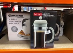 QUANTITY OF KITCHEN & APPLIANCES ITEMS TO INCLUDE BODUM CAFFETTIERA COFFEE MAKER, BLACK, 8 CUP: LOCATION - B