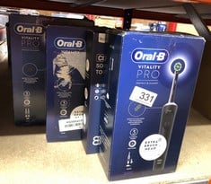 QUANTITY OF HEALTH & BEAUTY ITEMS TO INCLUDE ORAL-B VITALITY PRO ELECTRIC TOOTHBRUSHES FOR ADULTS, FOR HIM / HER: LOCATION - C