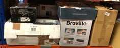 QUANTITY OF KITCHEN & APPLIANCES ITEMS TO INCLUDE BREVILLE EDGE SILVER 4-SLICE TOASTER WITH EXTRA LONG SLOTS AND HIGH-LIFT | BRUSHED STAINLESS STEEL [VTR023]: LOCATION - C