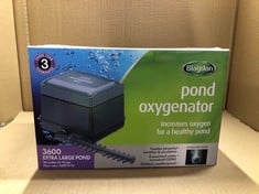 BLAGDON POND OXYGENATOR 3600, 20 OUTLET AIR PUMP FOR PONDS UP TO 22,500 LITRES (KOI PONDS UP TO 11,000 LITRES), SUITABLE FOR AERATION AND OXYGENATION IN HYDROPONIC AND AQUAPONIC SYSTEMS, GREEN.: LOCA