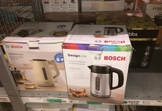 QUANTITY OF KITCHEN & APPLIANCES ITEMS TO INCLUDE BOSCH DESIGNLINE PLUS TWK4P440GB STAINLESS STEEL CORDLESS KETTLE, 1.7 LITRES,3000 W - STAINLESS STEEL: LOCATION - C