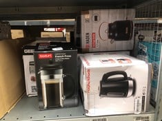 QUANTITY OF KITCHEN & APPLIANCES ITEMS TO INCLUDE BODUM CAFFETTIERA COFFEE MAKER, BLACK, 8 CUP: LOCATION - D