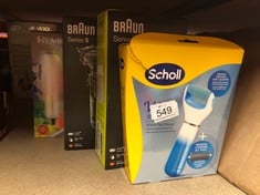 QUANTITY OF HEALTH & BEAUTY ITEMS TO INCLUDE SCHOLL VELVET SMOOTH EXPRESS PEDI RÂPE ÉLECTRONIQUE, 2 ROULEAUX DE RECHANGE: LOCATION - D