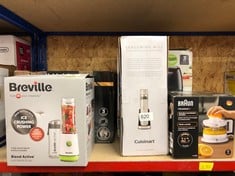 QUANTITY OF KITCHEN & APPLIANCES ITEMS TO INCLUDE CUISINART STYLE COLLECTION RECHARGEABLE SEASONING MILL | ELECTRIC SALT & PEPPER GRINDER | FROSTED PEARL | SG6SU: LOCATION - E