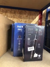 QUANTITY OF HEALTH & BEAUTY ITEMS TO INCLUDE ORAL-B PRO 3 ELECTRIC TOOTHBRUSHES FOR ADULTS, GIFTS FOR WOMEN / MEN 3500, BLACK, ORAL B: LOCATION - E