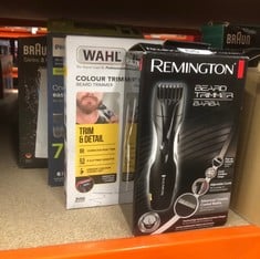 QUANTITY OF HEALTH & BEAUTY ITEMS TO INCLUDE REMINGTON BARBA BEARD TRIMMER (ADVANCED CERAMIC BLADES, POP-UP DETAIL TRIMMER, ADJUSTABLE ZOOM WHEEL, 9 LENGTH SETTINGS, COMB ATTACHMENT, CORD OR CORDLESS