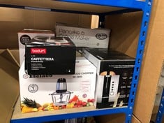 QUANTITY OF KITCHEN & APPLIANCES ITEMS TO INCLUDE BODUM CAFFETTIERA COFFEE MAKER, BLACK, 8 CUP: LOCATION - F