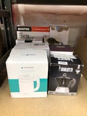 QUANTITY OF KITCHEN & APPLIANCES ITEMS TO INCLUDE BIALETTI - MOKA INDUCTION, MOKA POT, SUITABLE FOR ALL TYPES OF COOKERS, 4 CUPS OF ESPRESSO (150ML), BLACK: LOCATION - F