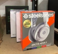 QUANTITY OF TV & AUDIO ITEMS TO INCLUDE STEELSERIES NEW ARCTIS NOVA 1 MULTI-SYSTEM GAMING HEADSET — HI-FI DRIVERS — 360° SPATIAL AUDIO — COMFORT DESIGN — DURABLE — ULTRA LIGHTWEIGHT — NOISE-CANCELLIN