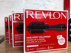 QUANTITY OF HEALTH & BEAUTY ITEMS TO INCLUDE REVLON ONE-STEP HAIR DRYER AND VOLUMISER FOR MID TO LONG HAIR (ONE-STEP, 2-IN-1 STYLING TOOL, IONIC AND CERAMIC TECHNOLOGY, UNIQUE OVAL DESIGN) RVDR5222: