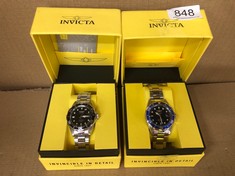 2 X INVICTA PRO DIVER 9204 QUARTZ WATCH - 37 MM: LOCATION - A