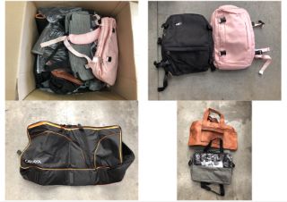 QUANTITY OF ASSORTED BAGS TO INCLUDE GIRLS PINK BACK PACK: LOCATION - MIDDLE RACK(COLLECTION OR OPTIONAL DELIVERY AVAILABLE)