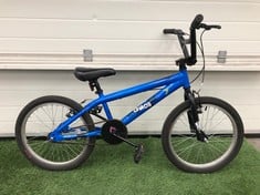 CHAOS BLUE BMX 12" FRAME 20" WHEELS SINGLE SPEED: LOCATION - BIKE RACKS(COLLECTION OR OPTIONAL DELIVERY AVAILABLE)