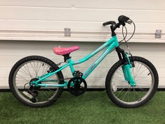 APOLLO ZEST GIRLS MOUNTAIN BIKE FRONT SUSPENSION 20" WHEELS 10" FRAME SHIMANO REVO SHIFT GRIP GEARS: LOCATION - BIKE RACKS(COLLECTION OR OPTIONAL DELIVERY AVAILABLE)