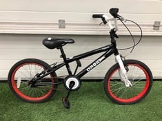 PIRANHA DROID KIDS BIKS 10" FRAME 18" WHEELS SINGLE SPEED: LOCATION - BIKE RACKS(COLLECTION OR OPTIONAL DELIVERY AVAILABLE)