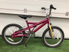 KIDS MOTHERWELL BIKE 12" FRAME 18" WHEELS SINGLE SPEED: LOCATION - BIKE RACKS(COLLECTION OR OPTIONAL DELIVERY AVAILABLE)