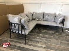 JOHN LEWIS CHEVRON 4 SEATER CORNER RRP £2899:: LOCATION - FRONT FLOOR(COLLECTION OR OPTIONAL DELIVERY AVAILABLE)