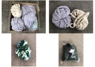 QUANTITY OF ASSORTED CHUNKY COTTON YARN FOR KNITTING: LOCATION - LEFT RACK(COLLECTION OR OPTIONAL DELIVERY AVAILABLE)