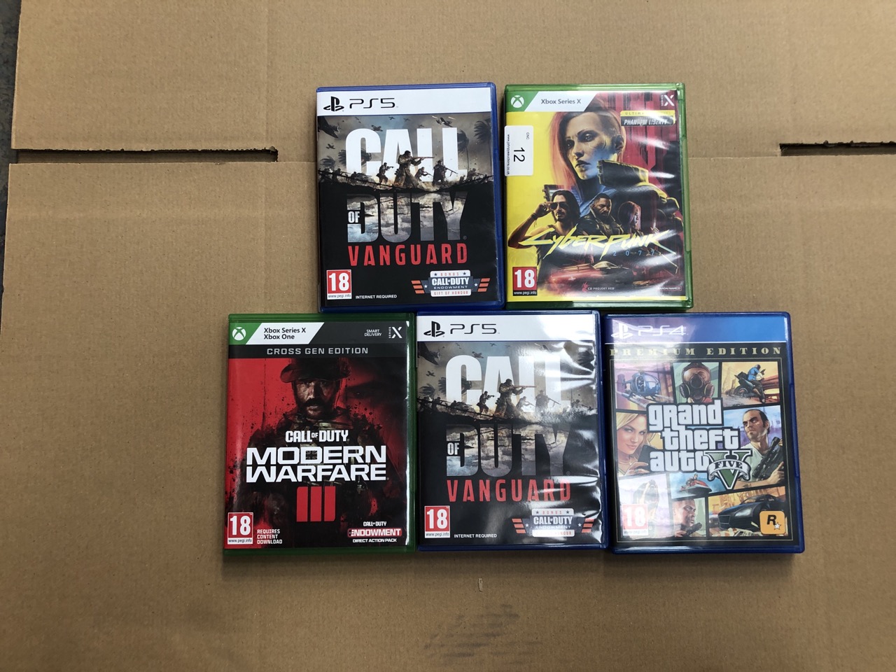 QUANTITY OF ASSORTED GAMES TO INCLUDE CALL OF DUTY VANGUARD FOR PS5 18+ ID MAY BE REQUIRED - COLLECTION ONLY - LOCATION BACK WALL