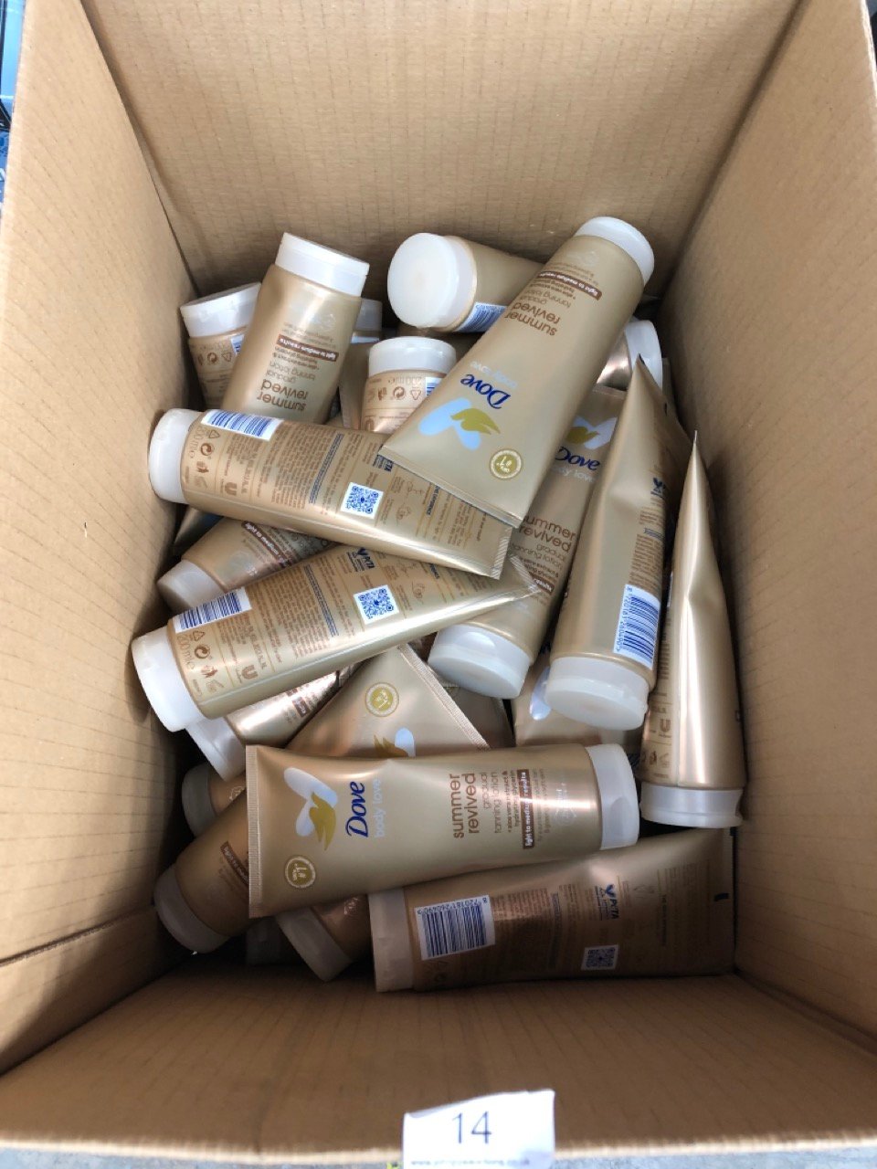 40X  DOVE BODY LOVE SUMMER REVIVED GRADUAL TANNING LOTION - COLLECTION ONLY - LOCATION BACK WALL