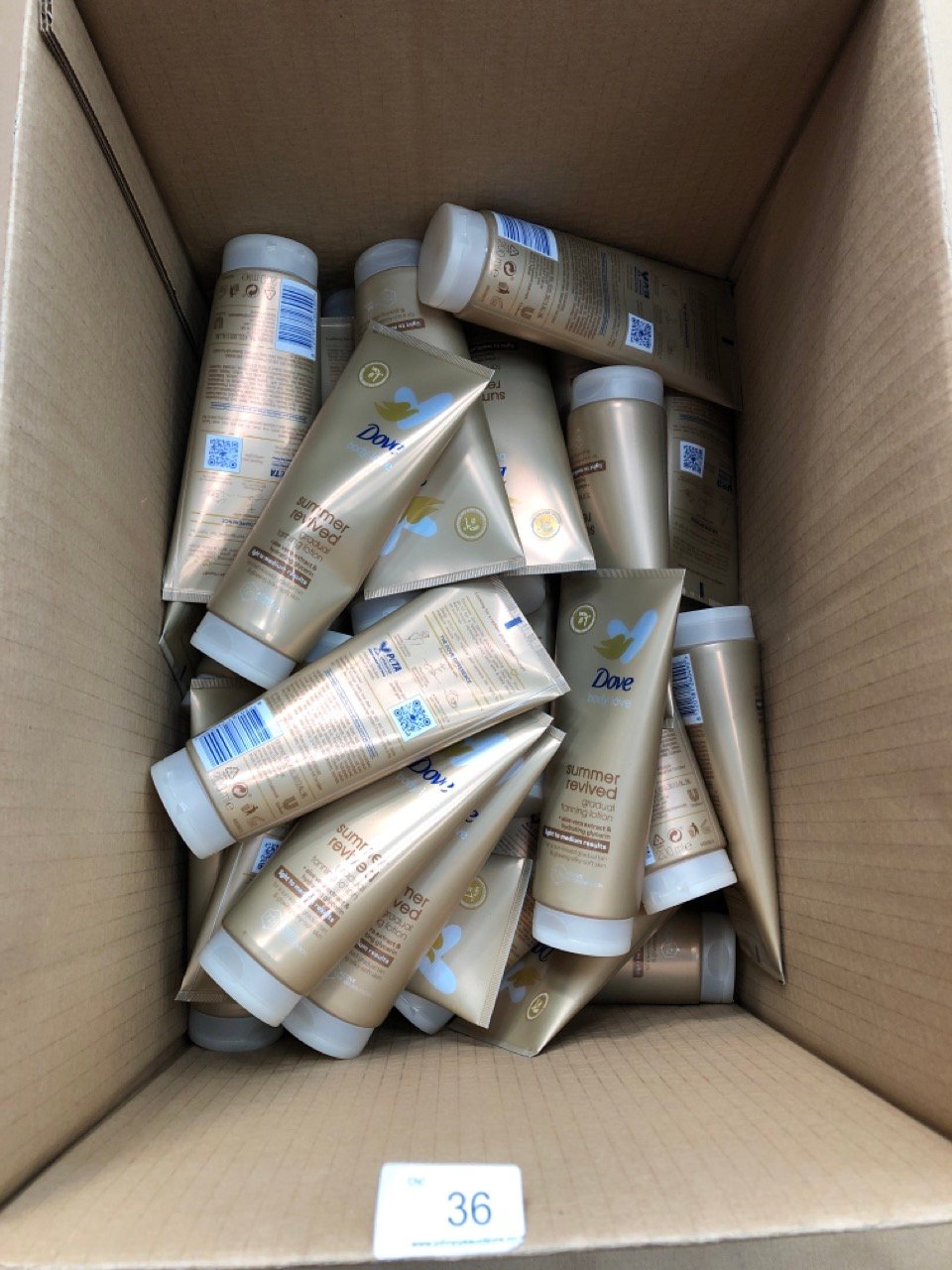 40X DOVE BODY LOVE SUMMER REVIVED GRADUAL TANNING LOTION - COLLECTION ONLY - LOCATION BACK WALL