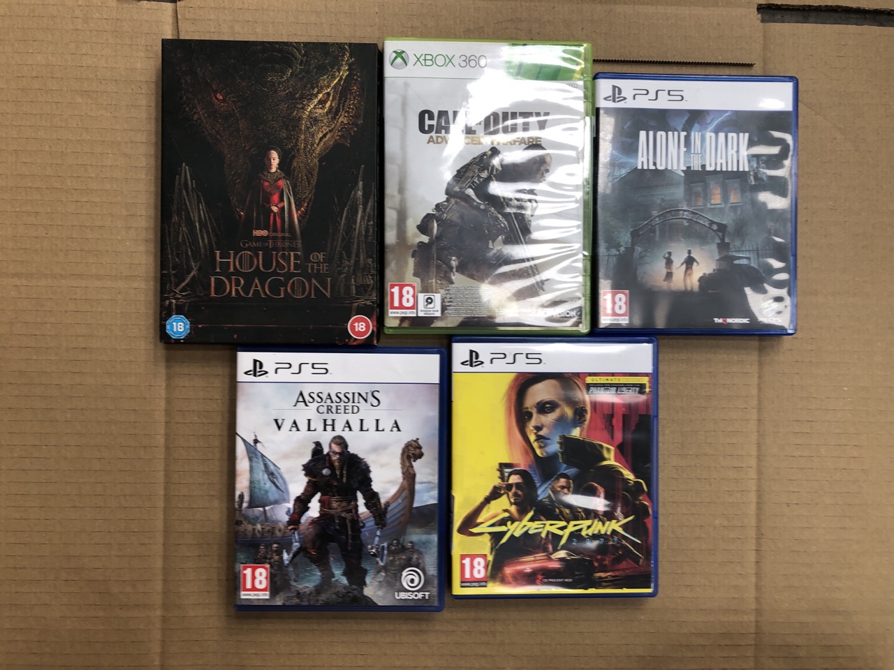 QUANTITY OF ASSORTED GAMES TO INCLUDE ASSASINS CREED MIRAGE FOR PS5 18+ ID MAY BE REQUIRED - COLLECTION ONLY - LOCATION BACK WALL