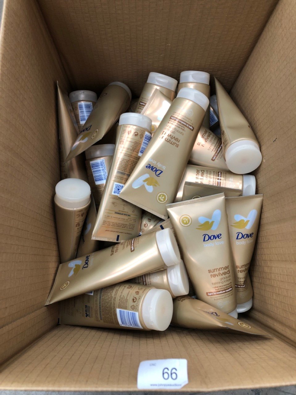 40X DOVE BODY LOVE SUMMER REVIVED GRADUAL TANNING LOTION - COLLECTION ONLY - LOCATION RIGHT RACK