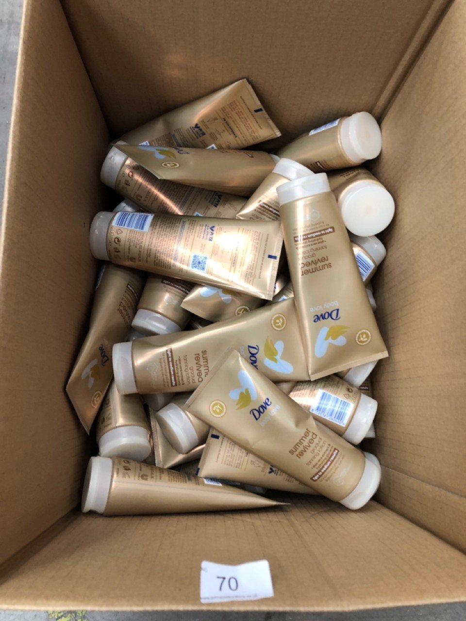 40X DOVE BODY LOVE SUMMER REVIVED GRADUAL TANNING LOTION - COLLECTION ONLY - LOCATION RIGHT RACK