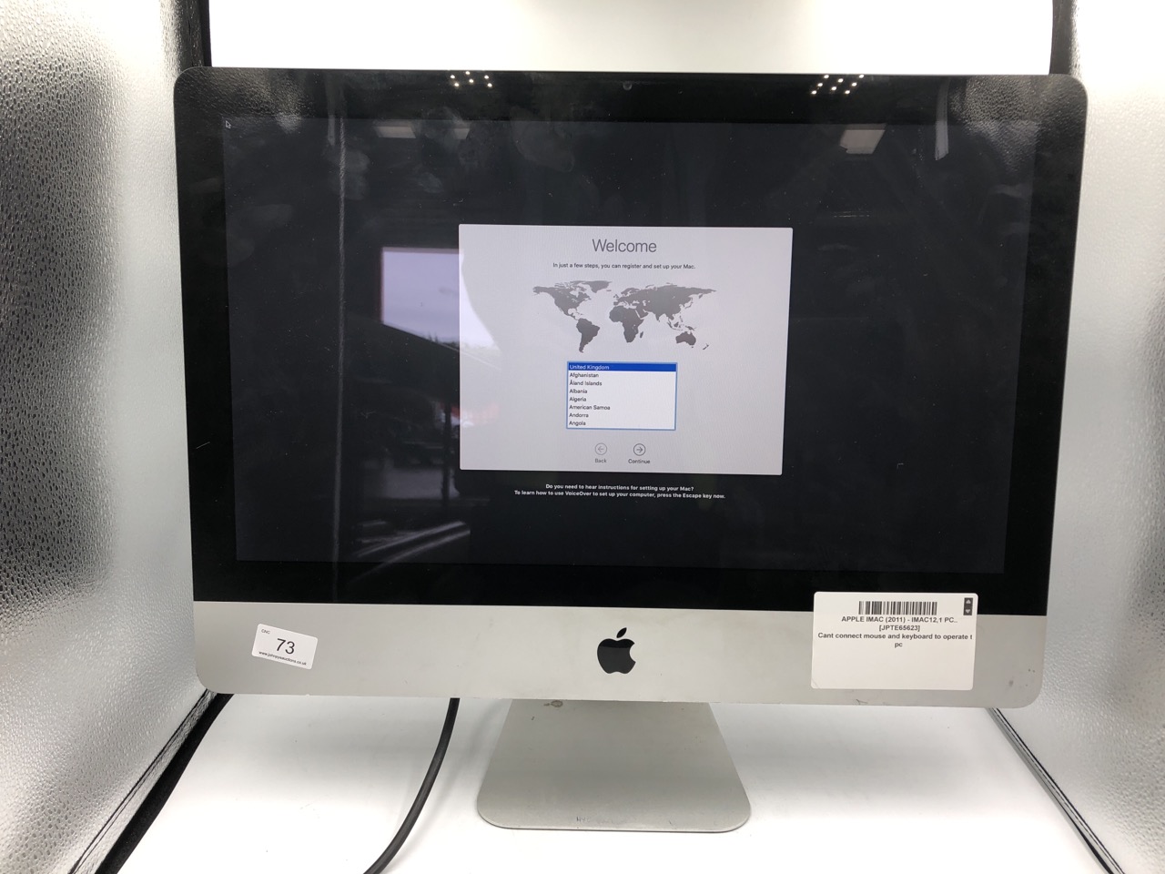 APPLE IMAC 2011 IMAC 12 PC - COLLECTION ONLY - LOCATION RIGHT RACK