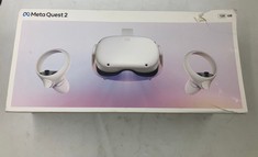 META 128GB QUEST 2 VR HEADSET: MODEL NO KW49CM: LOCATION - D