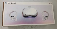 META 128GB QUEST 2 VR HEADSET: MODEL NO KW49CM: LOCATION - D