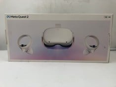 META 128GB QUEST 2 VR HEADSET: MODEL NO KW49CM: LOCATION - D