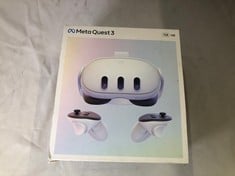 META QUEST 3 128 GB VR HEADSET: MODEL NO S3A: LOCATION - A