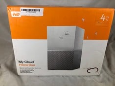 WESTERN DIGITAL MY CLOUD HOME DUO 4TB NAS SERVER: MODEL NO WDBMUT0040JWT-20: LOCATION - K