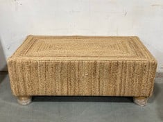 NKUKU ONDAL BRAIDED HEMP COFFEE TABLE - NATURAL (OT1601) RRP- £595