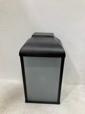 NKUKU RIAD OUTDOOR LANTERN - BLACK AND FROSTED - ONE SIZE (RL0401) RRP- £195