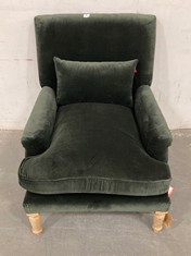 NKUKU NALLA MOSS VELVET ARMCHAIR (NC3001) RRP- £1,150