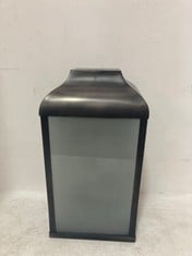 NKUKU RIAD OUTDOOR LANTERN - BLACK AND FROSTED - ONE SIZE (RL0401) RRP- £195