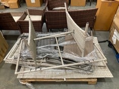 4 X PALLETS OF ASSORTED RATTAN FURNITURE (KERBSIDE PALLET DELIVERY)